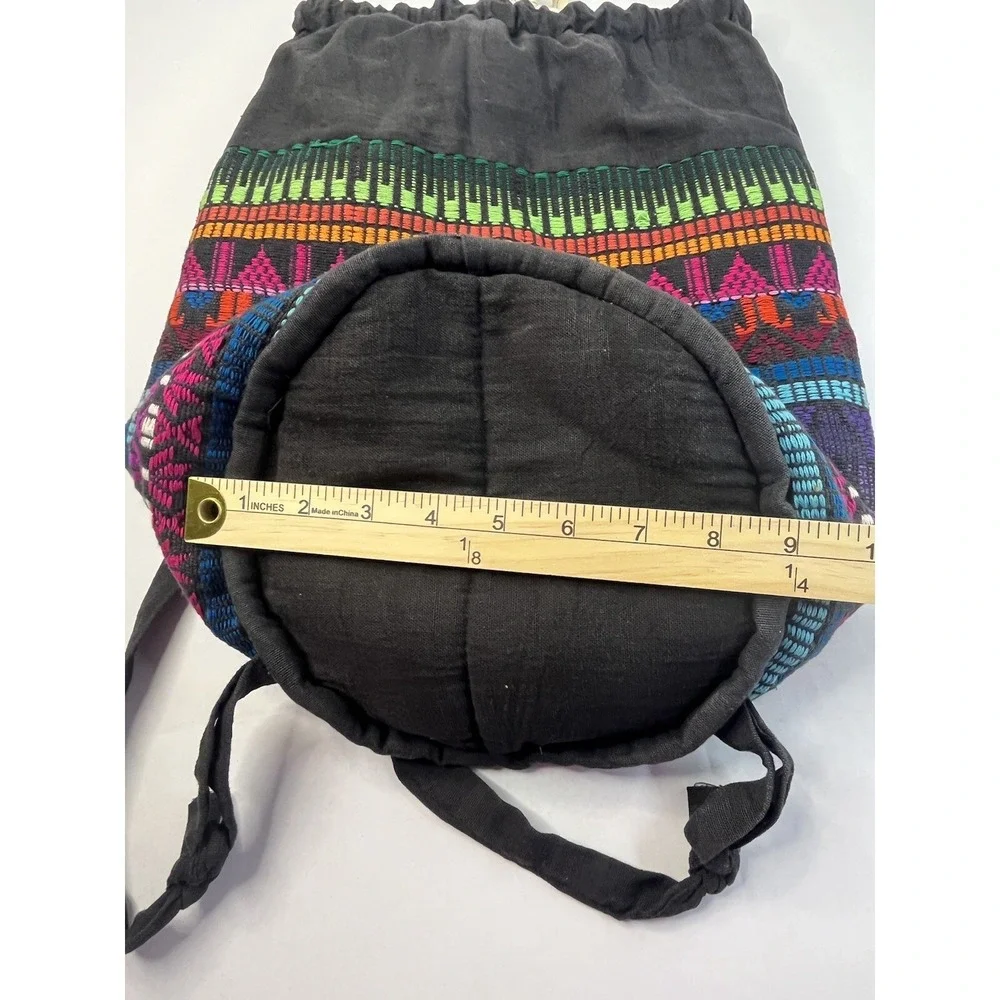 Lightweight Multicolor Boho Hippie Reusable Shopping‎ Backpack Nature Organics